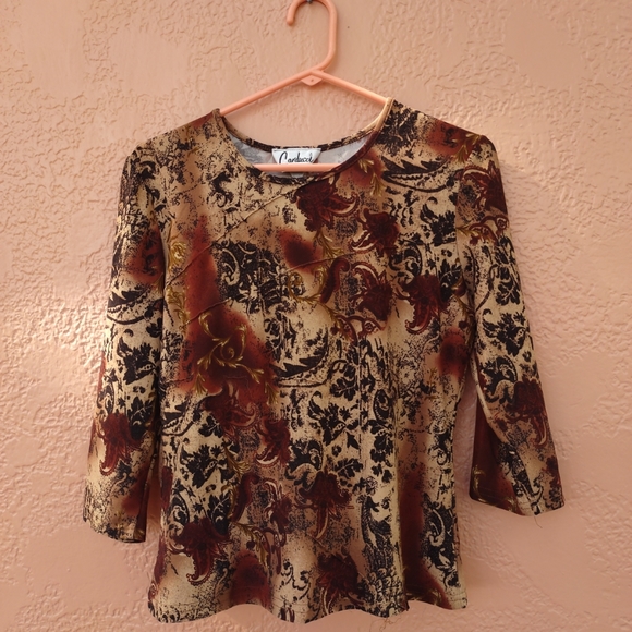 Women Cardicci 3/4" Long Sleeves Medium Size - Picture 9 of 11